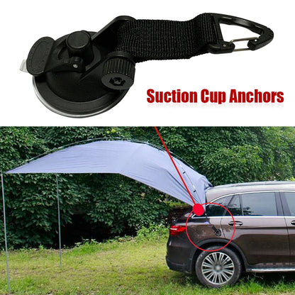 4 Pcs/set Suction Cup Anchor with Securing Hook Tents Outdoor Camping Car Tarp Easy Install Universal Tool for Trips or Home