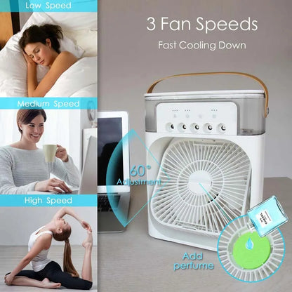 Stand fan air cooler heating dissipation portable air cooling with ice air cooler
