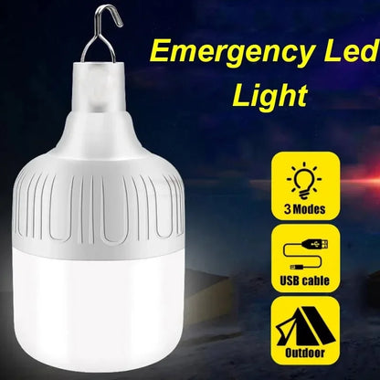 USB Rechargeable Camping Equipment LED Emergency Light Outdoor 60W BBQ Camping Lights Hiking Sports Entertainment