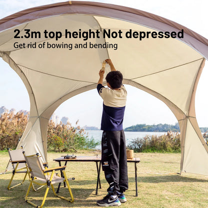 Sonuto Dome Canopy Large Tent Outdoor Extra Large Camping Awning Outdoor Sun Protection Hiking Rainproof Pavilion Anti-Mosquito