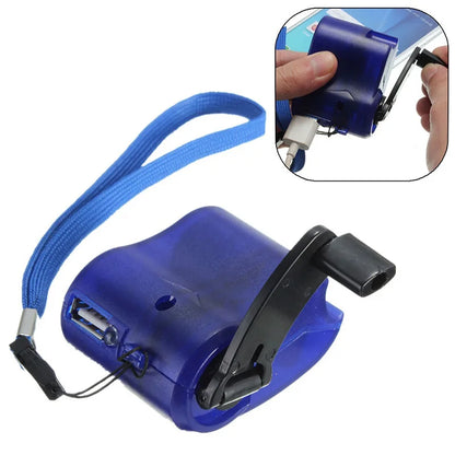 Hand Crank USB Phone Emergency Charger For Camping Hiking EDC Outdoor Sports Travel Charger Camping Equipment Survival