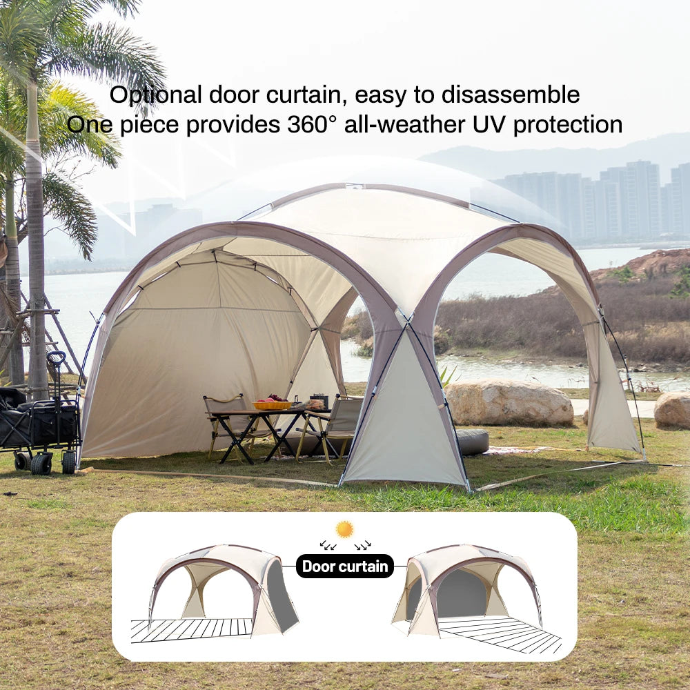 Sonuto Dome Canopy Large Tent Outdoor Extra Large Camping Awning Outdoor Sun Protection Hiking Rainproof Pavilion Anti-Mosquito