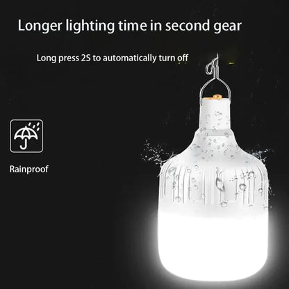 USB Rechargeable Camping Equipment LED Emergency Light Outdoor 60W BBQ Camping Lights Hiking Sports Entertainment